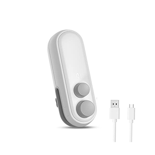 Ankilo Mini scellant pour sacs en plastique, 2 en 1, scellant à chaud portable pour sacs en plastique, sacs à frites, stockag...