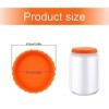 GLADFRESIT Lot de 4 couvercles de canettes en silicone souple anti-fuite pour boissons gazeuses pour la plage, le camping, la