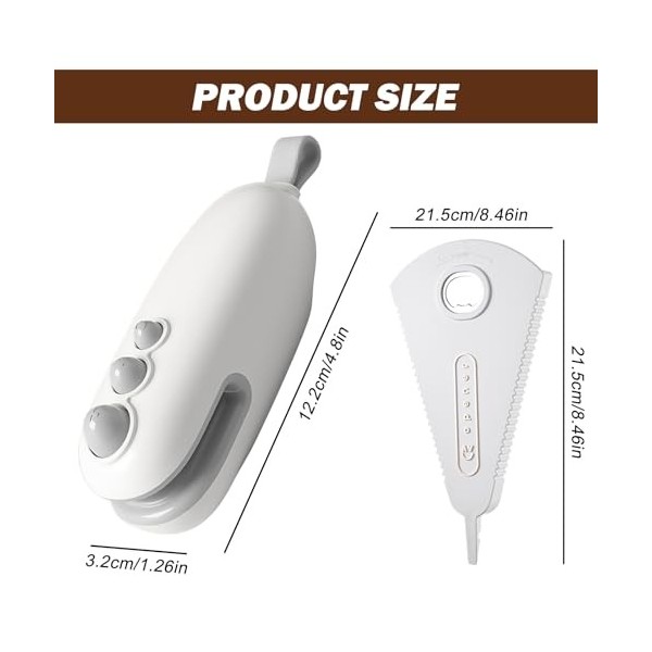 SPORWAY Mini machine à souder : scelleuse 2 en 1 avec cutter, sac sealer avec ouvre-boîte multifonction, soudeuse portable re