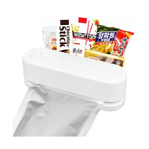 Mini machine à souder à film, rechargeable, mini machine à sceller portable, pour chips, petits sachets de collation