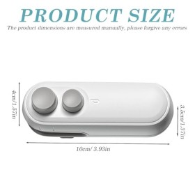 SPORWAY Mini Scelleur Sac Plastique: Portable Scelleuse pour Sacs Scelleur 2 en 1 avec Cutter, Mini Ferme-Poche Rechargeable 