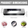 Machine à emballer sous vide, 5 en 1, avec 10 sacs sous vide, scellant automatique des aliments secs ou humides, garde les al
