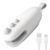 Mini scelleuse de sacs rechargeable avec cutter, scellant thermique portable et cutter 2 en 1 pour collations, frites et stoc