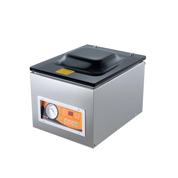 VEVOR Machine à emballer sous vide à chambre 260 W machine demballage sous vide taille compacte 260 mm dans la cuisine domes