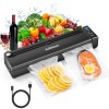 HOMEKANE Machine Sous Vide Alimentaire, 6 Modes Machine à Vide avec Sans Fil, Scelleur Sous Vide Avec Machine de Découpe 5 s