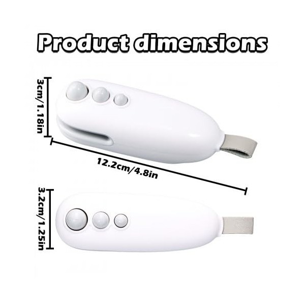 Litinliv Mini Scelleur, 2 en 1 Scelleuse Thermique Manuel, Soudeuse Sac Plastique, Portable Scelleuse pour Sacs Scelleur Ther