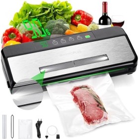 INKBIRD Machine Sous Vide Alimentaire INK-VS01P, Appareil de Mise Sous Vide Automatique avec Cutter pour Aliments Secs et Hum