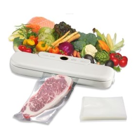 Gevvnss Machine sous vide pour aliments, scellant sous vide pour aliments, longueur 30 cm par ABS, machine automatique sous v