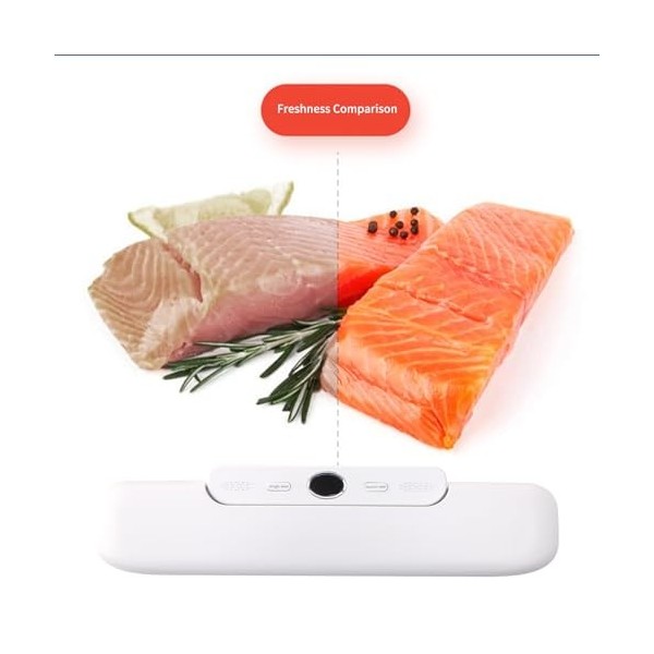Gevvnss Machine sous vide pour aliments, scellant sous vide pour aliments, longueur 30 cm par ABS, machine automatique sous v