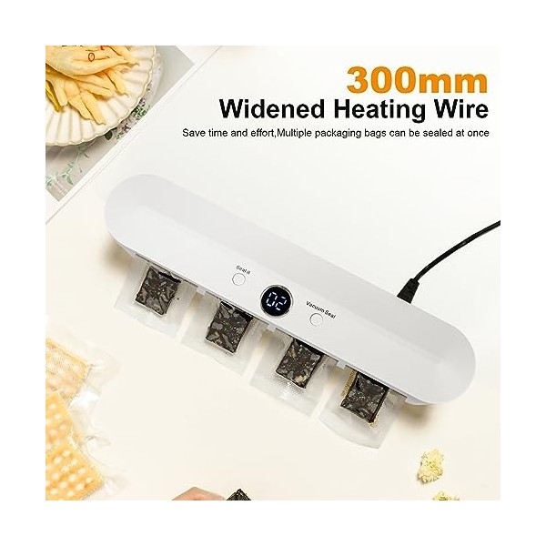 Machine sous vide alimentaire, mini appareils sous vide, cuisine et conservation, machine à sceller sous vide pour deux appli