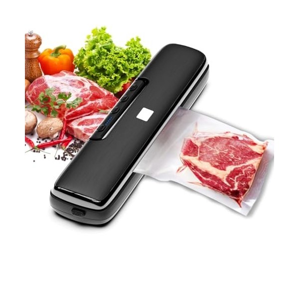 Cocoarm Machine à emballer sous vide alimentaire avec 15 sacs sous vide, machine automatique de stockage