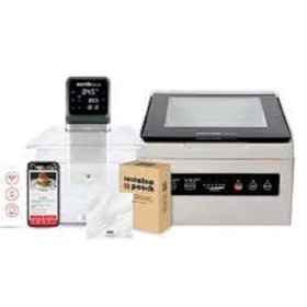 SousVideTools SVT-01707 iVide Plus Jnr. Cuisinière avec WiFi, IV2.5 Scellant sous vide à chambre profonde et récipient avec c