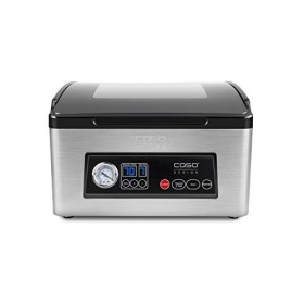 Caso VacuChef 70 Machine à vide en acier inoxydable avec pompe à vide puissante 70 l/min, double soudure à souder, temps de v