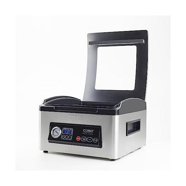 Caso VacuChef 70 Machine à vide en acier inoxydable avec pompe à vide puissante 70 l/min, double soudure à souder, temps de v