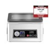 CASO VacuChef 50 1416 Machine à emballer sous vide en acier inoxydable, 70 l/min, 4 volumes de chambre, double soudure 2 mm 