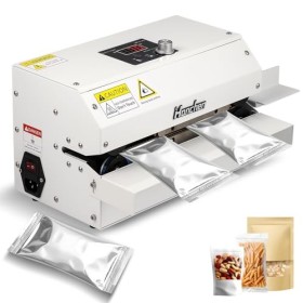 Hanchen Scellant automatique continu de 6 m/min - Température et vitesse réglables - Rouleau de 3000 W - Pour sacs en plastiq
