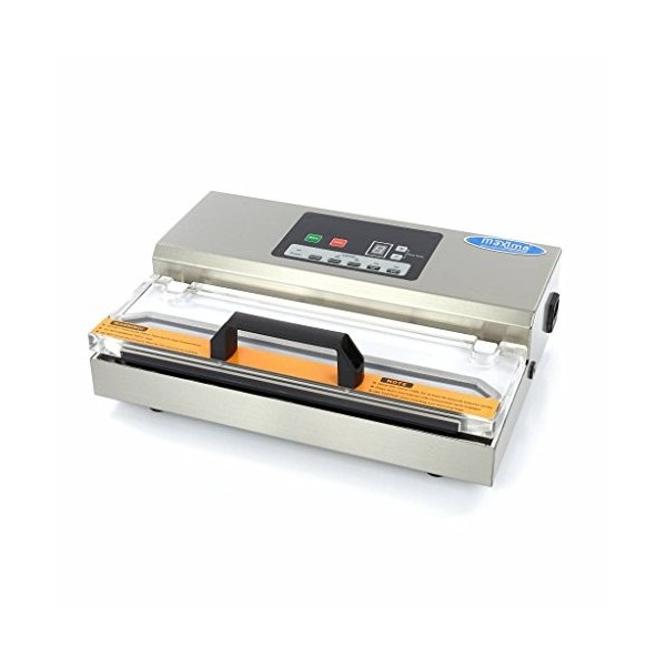 Machine sous vide avec couvercle transparent de 31 cm - Conservation des aliments - Machine sous vide professionnelle - Durée