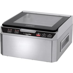 Caso VacuChef 40 - Appareil de mise sous vide à cloche en acier inoxydable, chambre à vide de 3L 70 litres/minute, double sou