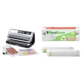 FoodSaver machine sous vide automatisé et professionnel | compartiment de rangement pour rouleau et cutter + d’Emballage sous