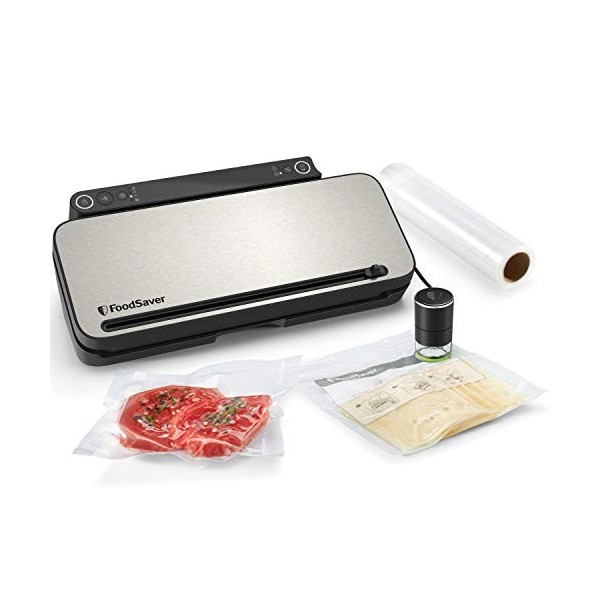 FoodSaver Machine Sous Vide Alimentaire Automatique | Système de conservation des aliments multifonction avec accessoire à ma