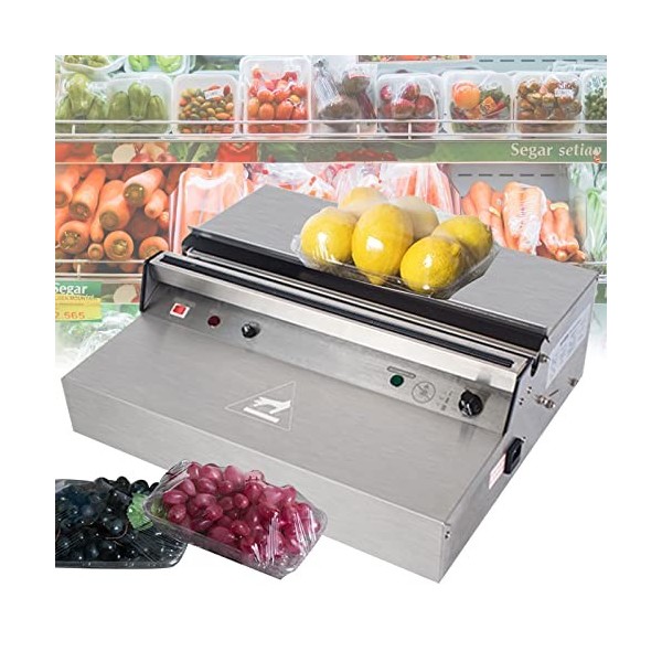 Anatole Machine Emballage de Film Alimentaire Frais Professionnel Acier Inoxydable 450mm Scellant Coupe de Film Électrique av