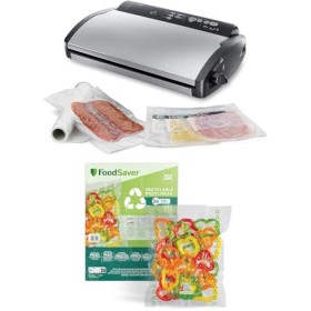 FoodSaver Machine Sous Vide, avec compartiment de rangement pour rouleau et cutter et 3 vitesses daspiration, inclut sacs de