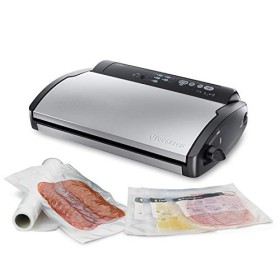 FoodSaver V2860-I Machine Sous Vide avec Compartiment de Rangement pour Rouleau et Cutter et 3 Vitesses dAspiration & Roulea