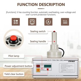 NEWTRY Scellant électromagnétique de machine de cachetage dinduction/machine de cachetage de feuille daluminium/machine de 