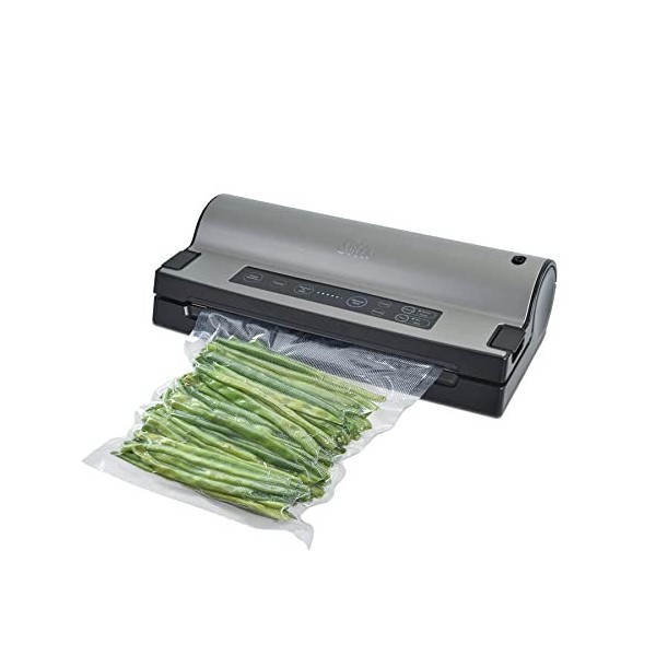 Solis Ensacheur sous vide pour aliments secs, humides, fragiles, fonction impulsion et marinade, avec tiroir bobine et coupe 