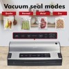Solis Ensacheur sous vide pour aliments secs, humides, fragiles, fonction impulsion et marinade, avec tiroir bobine et coupe 