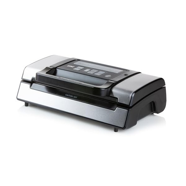 APPAREIL SOUS VIDE DOUBLE SOUDURE DOMO DO331L, Argent Mat , Noir.