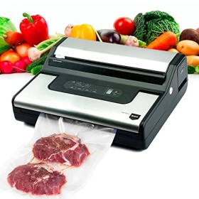 ELMA Machine Sous Vide Domestique Digit One S, avec Cutter Incorporé, Sacs et Tube de Raccordement pour Récipients Sous Vide