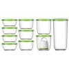 FOSA Kit de Démarrage Prime 2-en-1, Série Madrid : Pompe sous-Vide Turtle et Assortiment de 10 récipients Ronds