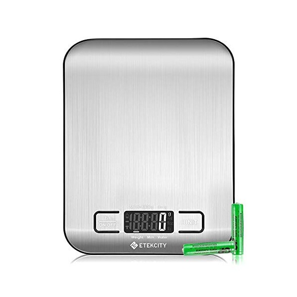 Balance de cuisine numérique en acier inoxydable de qualité supérieure