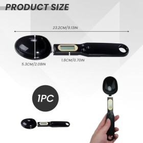 Cuillère à mesurer numérique haute précision - Précision 500 g/0,1 g - Écran LCD avec conversion de tare et dunité pour la c