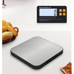Balance de cuisine numérique, 15 kg, haute précision, 1G, avec écran LCD rétroéclairé, mesure des liquides, fonction comptage