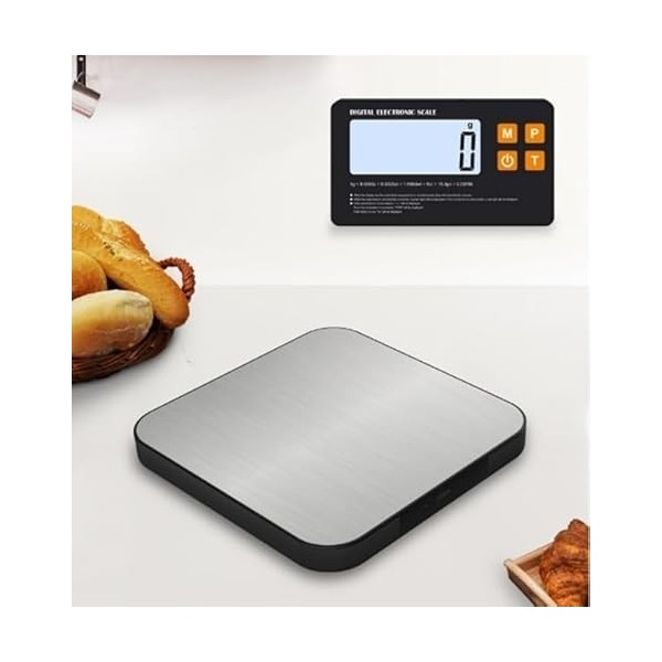 Balance de cuisine numérique, 15 kg, haute précision, 1G, avec écran LCD rétroéclairé, mesure des liquides, fonction comptage