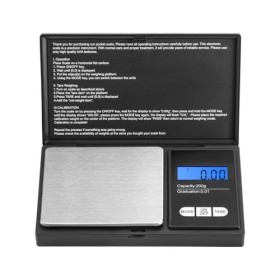 Mini balance de poche numérique de précision 200 x 0,01 g pour cuisine, bijoux, herbes, thé, levure, café