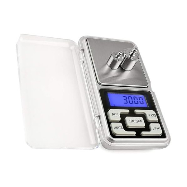 Balance de précision pour lor, mini bilan pesina grammes, milligrammes, épices, numérique, nourriture, pèse, poche bijoux or