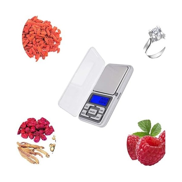 Balance de précision pour lor, mini bilan pesina grammes, milligrammes, épices, numérique, nourriture, pèse, poche bijoux or