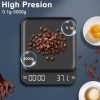 OBEST Mini balance à café numérique avec minuterie, rechargeable, 3 kg/0,1 g, haute précision, avec écran LED, bouton tactile