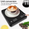 OBEST Balance à café numérique avec minuterie, balance de cuisine électronique pour mesurer le poids des aliments, balance à 