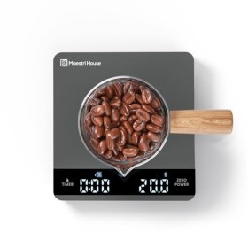 Balance à expresso rechargeable avec minuteur Gris