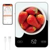 Ankilo Balance alimentaire numérique rechargeable, 10 kg, balance de cuisine intelligente pour perte de poids, balance intell