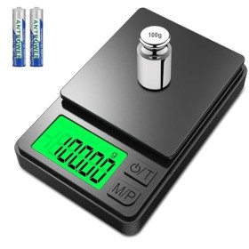 Farnirvana Balance de Precision 1000g/0.01g, Mini Balance de Précision pour Bijoux, Balance à Bijoux Portable, avec Affichage