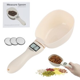 peaceking Cuillère de Mesure Numérique 800g/0.1g avec 3 Piles CR2032 – Balance de Cuisine Précise, Écran LCD, pour Pâtisserie