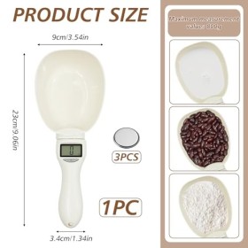 peaceking Cuillère de Mesure Numérique 800g/0.1g avec 3 Piles CR2032 – Balance de Cuisine Précise, Écran LCD, pour Pâtisserie