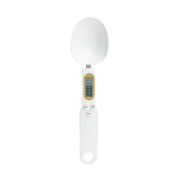 LEIBOCHAO Cuillere Balance Digitale 0,5g Jusquà 500g, Écran LCD, 4 Unités de Pesage g, oz, gn, ct , Cuillere Doseuse Gramme