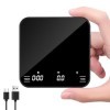 Balance à café avec minuteur 2 kg/0,1 g avec affichage rétroéclairé