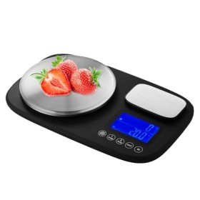 Balance de Cuisine Numérique à Double Plateforme, 10kg/1g & 500g/0,1g, Balance de Cuisine Professionnelle avec Fonction Tare 